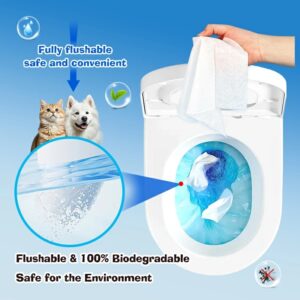 Flushable Pet Cleaning Wipes=