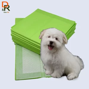 Wholesale 100% biodegradable composable disposable pet pads, eco-friendly pet pee pads, suitable for potty training, leak-proof absorbent design