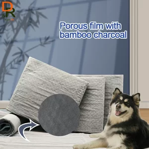 XL disposable pet bamboo charcoal pads (6060), leak-proof pet training pads, bamboo charcoal adsorbs odor, pads pet for large pets