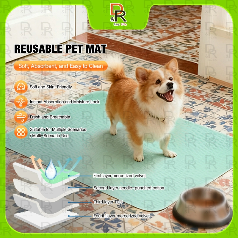 Reusable washable pet pee pads for effective dog training