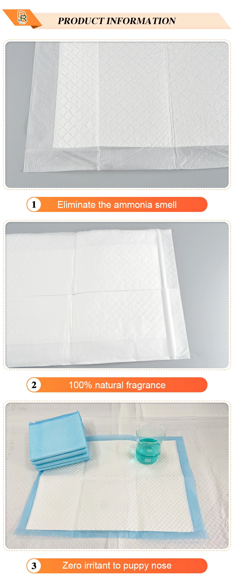 Home-friendly perfumed dog pad with fresh clean aroma