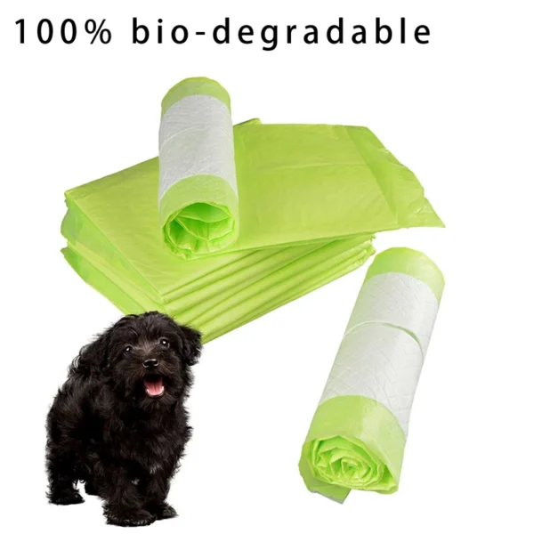 Recycled pet pee pad with waterproof PE backing