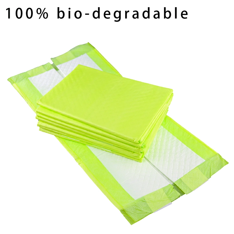 Multi-layer recycled pet pee pad showing layered construction