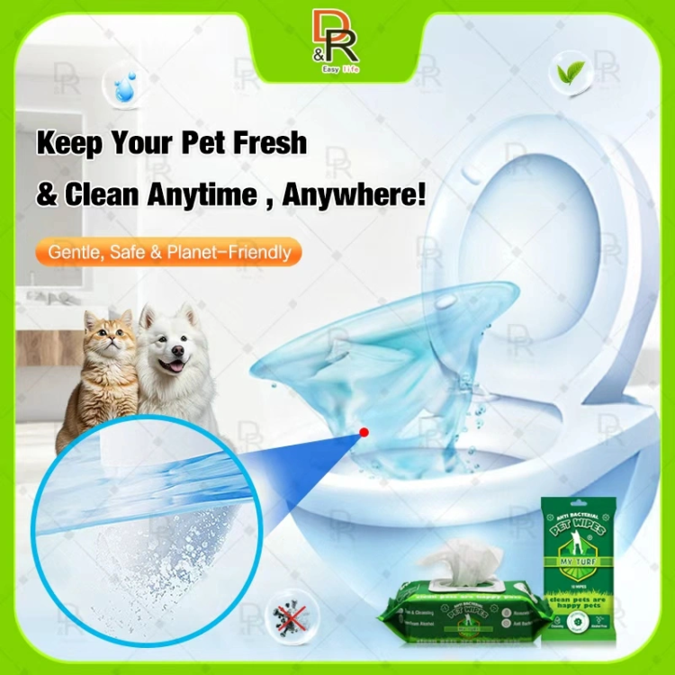 Flushable Pet Cleaning Wipes